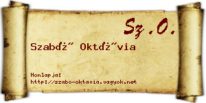 Szabó Oktávia névjegykártya