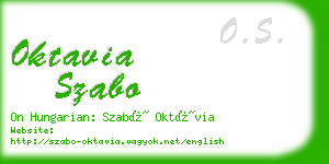 oktavia szabo business card